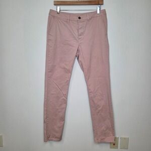 ASOS Mens Slim Fit Chino Pants Dusty Rose Pink Cotton Stretch W31 L30